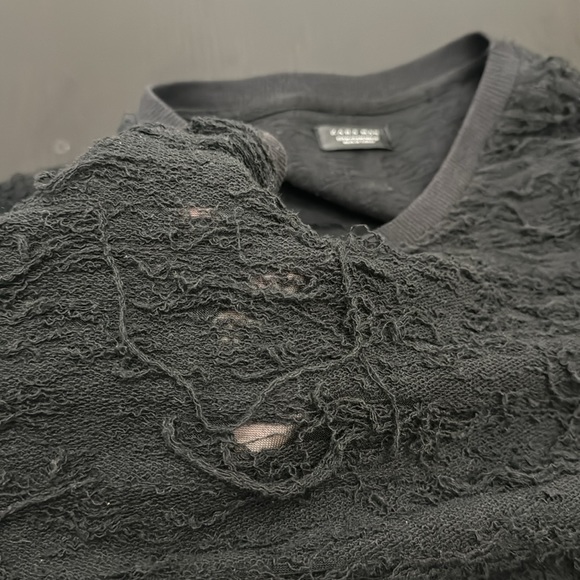Black ZARA distressed sweater - Picture 6 of 6
